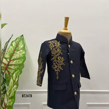 Load image into Gallery viewer, 💙 BT2478 Royal Midnight Dad & Son Jodhpuri Combo