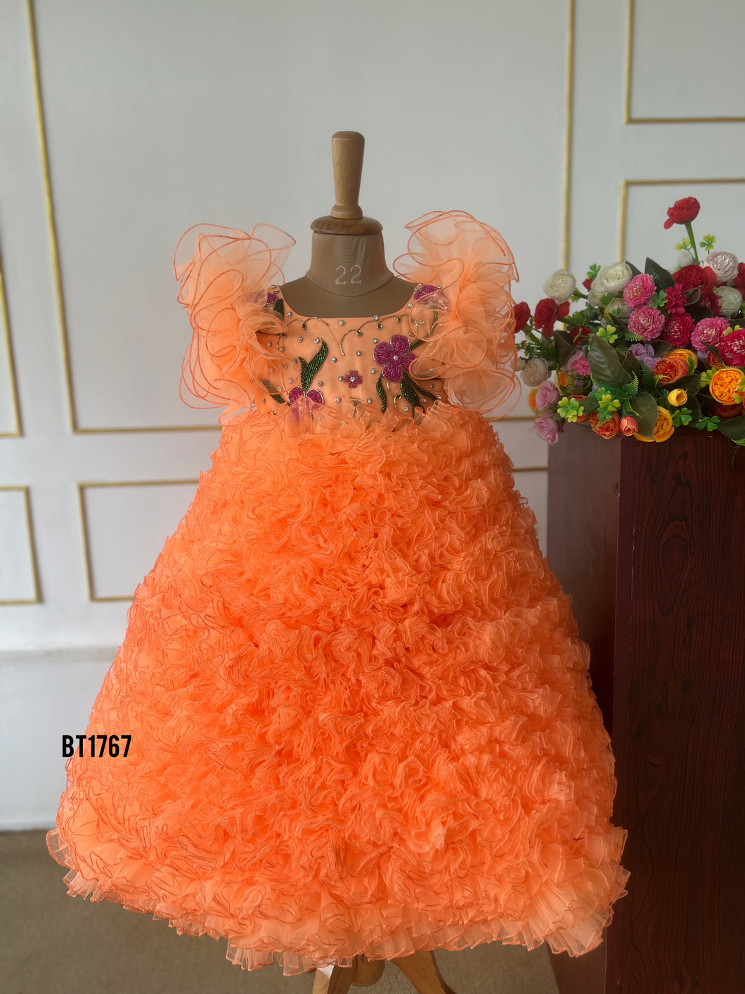 BT1767 Sunset Bloom Princess Dress for Tiny Dancers
