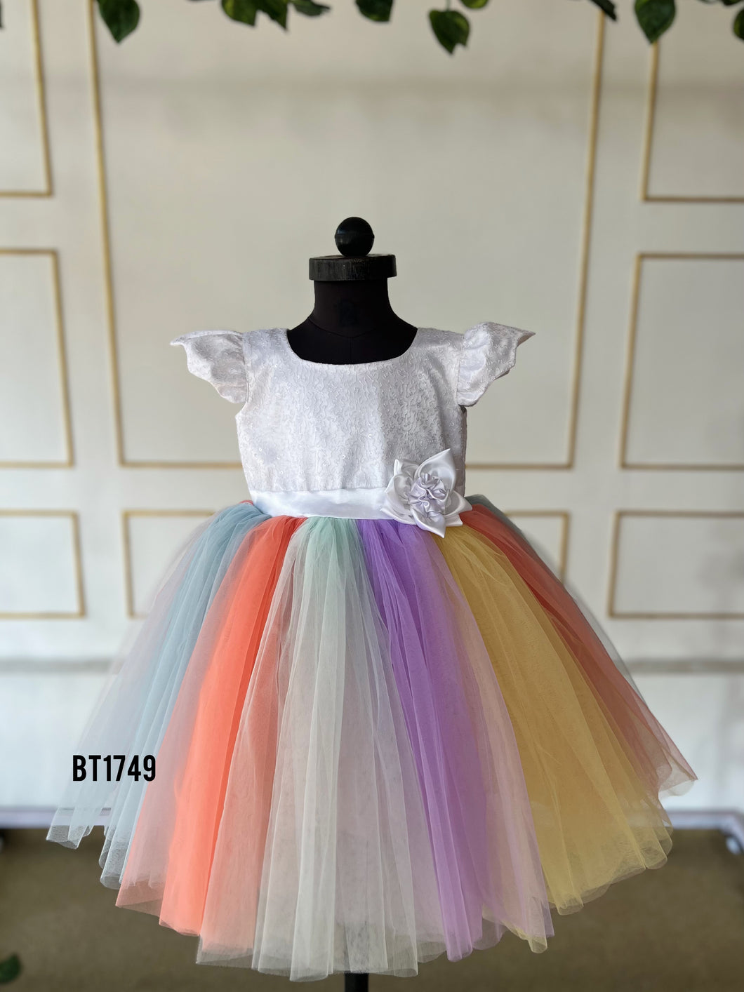 BT1749 Rainbow Whimsy Dress - Your Little One's Dream in Colors