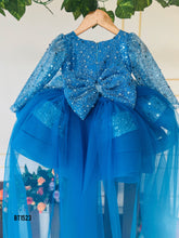 Load image into Gallery viewer, BT1523 Azure Elegance Gown Oceanic Whispers for Your Little Princess