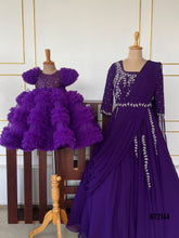Load image into Gallery viewer, BT2144 Royal Purple Mom-Baby Twinning Set 👑💜