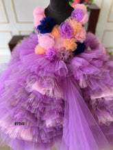 Load image into Gallery viewer, BT1549 Enchanted Lavender Garden Dress - Twirl into a World of Whimsy!
