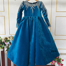 Load image into Gallery viewer, BT2232 👑 Midnight Majesty Gown – A Royal Look for Your Little Star! ✨💙
