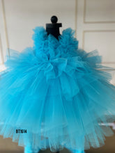 Load image into Gallery viewer, BT1614 Turquoise Twirl: A Cascade of Blue for Your Little Dancer