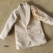 Load image into Gallery viewer, BT2264 Luxe Ivory Blazer – A Royal Look for Your Little Gentleman! 🤵♂️🌟