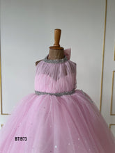 Load image into Gallery viewer, BT1973 🌸 Pretty in Pink: Sparkling Gown for Little Stars 🌸