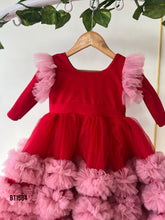 Load image into Gallery viewer, BT1584 Crimson Cheer Festive Frock