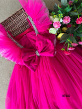Load image into Gallery viewer, BT1602 Fuchsia Fantasy: The Fairy-Tale Party Gown for Little Stars