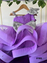 Load image into Gallery viewer, BT1608 Enchanted Amethyst Dress - A Royal Rendezvous of Style!