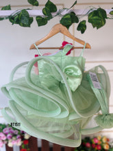 Load image into Gallery viewer, BT1511 Minty Garden Flutter Dress - Blossoming Beauty for Tiny Trendsetters