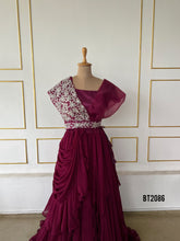 Load image into Gallery viewer, BT2086 💜 Graceful in Plum: An Elegant Choice for Celebrations 🎉