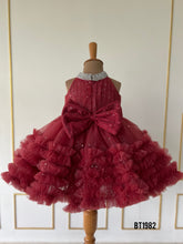 Load image into Gallery viewer, BT1982 Ruby Radiance: A Sparkling Dress for Unforgettable Celebrations