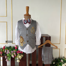 Load image into Gallery viewer, BT2333 🎩 Dapper Prince Red Blazer Set – A Royal Statement for Your Little Gentleman! ❤️👑