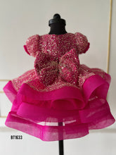 Load image into Gallery viewer, BT1633 Glittering Fuchsia Fantasy – Baby’s Festive Frolic Dress