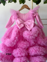 Load image into Gallery viewer, BT1640 Pink Petal Princess - Enchanted Tulle Baby Gown