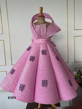 Load image into Gallery viewer, BT2074 🦋 Pink Butterfly Delight: A Fairytale Party Gown 🎉