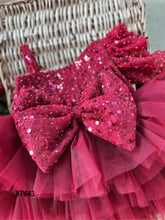 Load image into Gallery viewer, BT1643 Ruby Ruffles - A Sparkle of Joy Party Dress