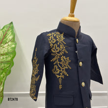 Load image into Gallery viewer, 💙 BT2478 Royal Midnight Dad & Son Jodhpuri Combo