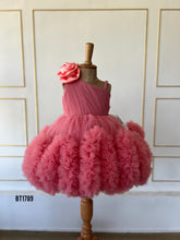 Load image into Gallery viewer, BT1789 Enchanted Rose – One-Shoulder Baby Party Dress