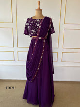 Load image into Gallery viewer, BT1679 Regal Radiance: Purple Passion Mom & Baby Duo