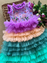 Load image into Gallery viewer, BT1623 Cascading Enchantment: Pastel Princess Party Dress
