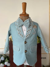 Load image into Gallery viewer, BT2225 Dashing Mint Embellished Party Wear Suit for Baby Boys 💎🎩