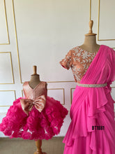 Load image into Gallery viewer, BT1881 Radiant Rose Twinning Attire for Mother &amp; Babe
