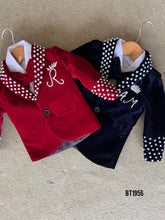 Load image into Gallery viewer, BT1956 Velvet Charm: A Dashing Velvet Party Wear Blazer for Little Boys