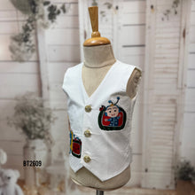 Load image into Gallery viewer, BT2609 - Royal Teal Velvet Blazer & Waistcoat Set with Custom Theme Embroidery