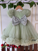Load image into Gallery viewer, BT1588 Mint Whisper Tulle Baby Party Dress