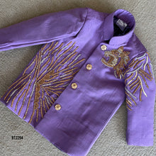 Load image into Gallery viewer, BT2294 🦁 Majestic Prince Sherwani – Roar in Style! 💜✨