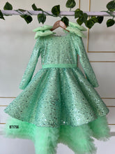 Load image into Gallery viewer, BT1756 Enchanted Sparkle Mint Sequin Party Dress