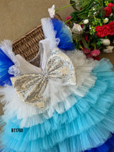 Load image into Gallery viewer, BT1760 Sapphire Serenity Layered Gown - Seraphic Skies Edition"