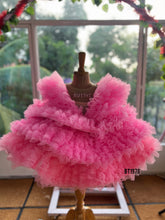 Load image into Gallery viewer, BT1978 🧚♀️ Pink Butterfly Dreams: Enchanting Dress for Little Fairies 🧚♀️