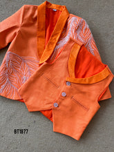 Load image into Gallery viewer, BT1877 Gleaming Coral - Embroidered Boys Party Wear Blazer