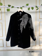 Load image into Gallery viewer, BT2067 🖤 Little Royal in Eagle Velvet Charm Party Wear For Boys 🖤