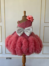 Load image into Gallery viewer, BT1789 Enchanted Rose – One-Shoulder Baby Party Dress