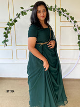 Load image into Gallery viewer, BT1354 Emerald Elegance: Chic Mother & Child Ensemble