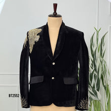 Load image into Gallery viewer, BT2556 Royal Black Velvet Lion Family Combo (Dad & Sons)