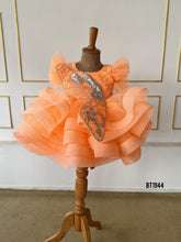 Load image into Gallery viewer, BT1944 Butterfly Dreams Orange Baby Dress