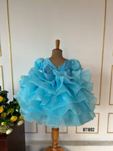 Load image into Gallery viewer, BT1892 Sky Blossom Ruffle Gown