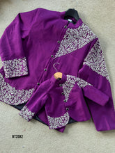 Load image into Gallery viewer, BT2082 💜 Twin in Style: Dad-Son Royal Purple Magic 🎉