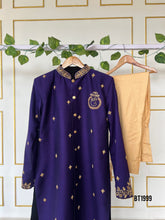 Load image into Gallery viewer, BT1999 💜 Royal Dad-Son Sherwani Set – Matching Elegance for Every Occasion 👑