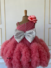 Load image into Gallery viewer, BT1789 Enchanted Rose – One-Shoulder Baby Party Dress