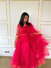 Load image into Gallery viewer, BT1791 Crimson Charm – Chic Mother & Baby Set