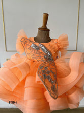 Load image into Gallery viewer, BT1944 Butterfly Dreams Orange Baby Dress