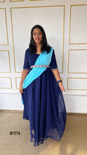 Load image into Gallery viewer, BT1774 Celestial Elegance: Royal Blue & Serenity Mommy & Me Gowns