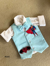 Load image into Gallery viewer, BT2213 🦸♂️ Little Superhero Suit: Power Up Your Baby’s Party Look! 🚀🎉