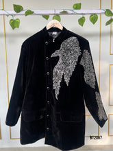 Load image into Gallery viewer, BT2067 🖤 Little Royal in Eagle Velvet Charm Party Wear For Boys 🖤