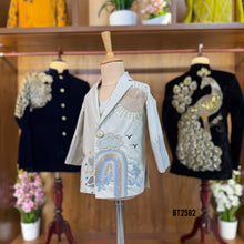Load image into Gallery viewer, BT2582 Premium Baby Boy Party Wear Blazer Set – Ivory Sky-Theme